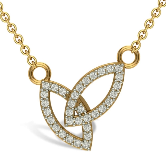 Anshu 18kt Gold and Diamond Pendant Online Jewellery Shopping